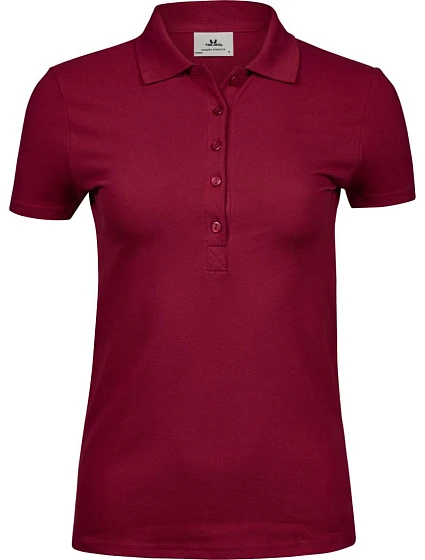 Tee Jays TJ 145 Dámske luxusné polo z ťažkého strečového piqué 18.0145 tmavočervené