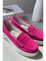 Zamszowe Damskie Mokasyny Fuksja Filidia Zamszowe Damskie Mokasyny Fuksja Filidia