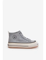 Zateplené Dámské Tenisky Na Platformě Eko Kůže Big Star model 21669567 Modré - Big Star Shoes