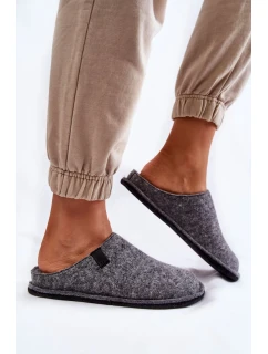 Klasické dámské pantofle Big Star KK276014 Šedé