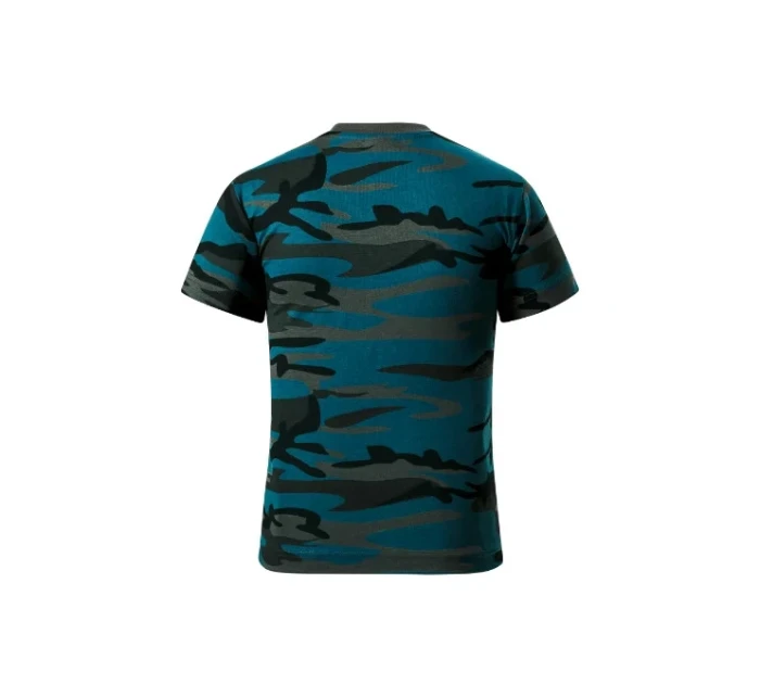 Maskovacie tričko kamufláž petrol
