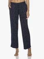 Dámske pyžamové nohavice QS6028E VFR - modročierna - Calvin Klein
