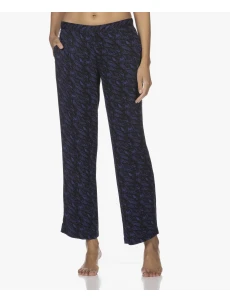 Dámske pyžamové nohavice QS6028E VFR - modročierna - Calvin Klein