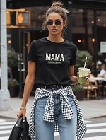 Bavlnené tričko Mama Limited Edition black FashionStreet NX5031RY