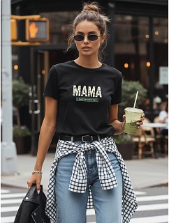 Koszulka damska Mama Edition czarna model 22156880 - FashionStreet