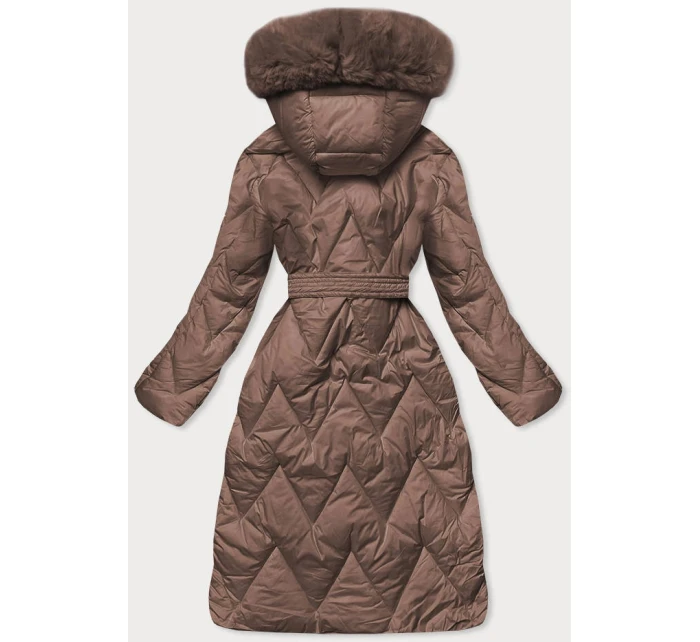 DAMSKA DŁUGA KURTKA PIKOWANA ZIMOWA model 21243526 - WAY MODE