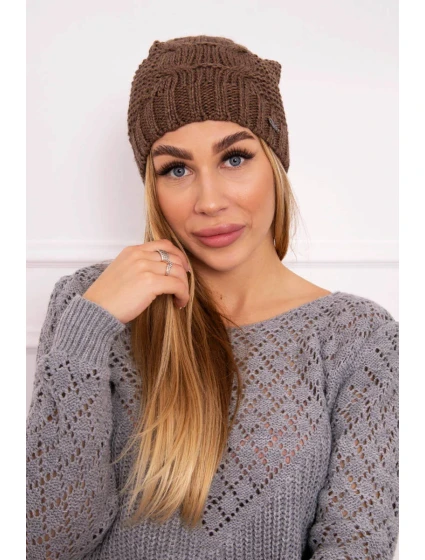 Fleecová čiapka Justyna K253 cappuccino Fleecová čiapka Justyna K253 cappuccino