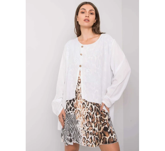 Šaty DHJ SK 21451.50 bielych