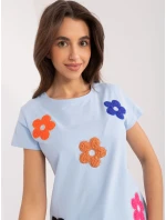 Bluzka RV BZ model 19768952 jasny niebieski - FPrice Bluzka RV BZ model 19768952 jasny niebieski - FPrice