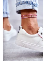 Dámske kožené tenisky Big Star - biele