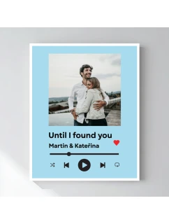 Personalizovaný magický fotoobraz v rámu - 40x50 - hudební přehrávač