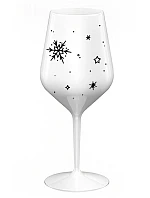 ZIMĚNKA - bílá nerozbitná sklenice na víno 470 ml