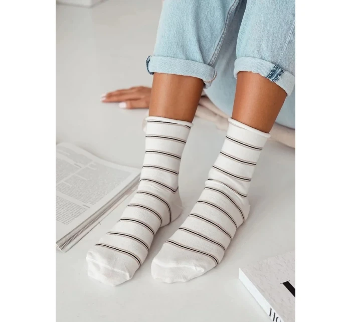 Dámské ponožky model 21137805 pruhované - Milena
