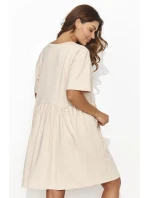 Denné šaty NU470 béžové - Numinou