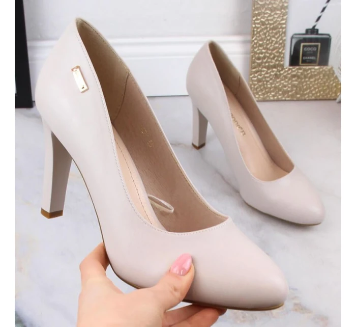 W model 19145948 světle šedé lodičky - SERGIO LEONE