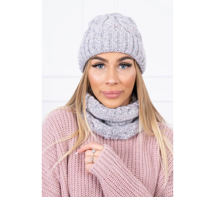 Dámska súprava K153 sivá + púdrovo ružová Dámska súprava K153 sivá + púdrovo ružová