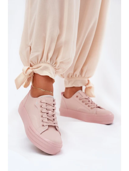 Dámské Tenisky Na Platformě Z Eko Kůže Big Star model 21690748 Růžové - Big Star Shoes