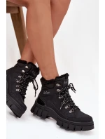 Zateplené dámské vysoké boty model 21728478 Černé - Lee Cooper