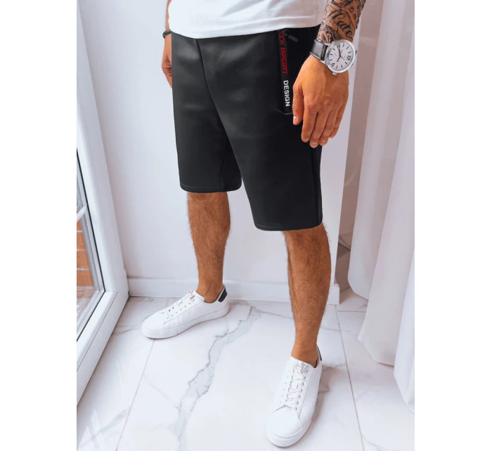 Pánské černé teplákové šortky Dstreet model 21968838 - FashionStreet Pánské černé teplákové šortky Dstreet model 21968838 - FashionStreet