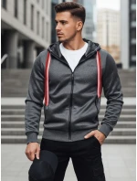 Pánská mikina s kapucí tmavě šedá Dstreet model 21982575 - FashionStreet