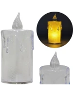 Dekoratívna sviečka 3,5x8 cm zdobená LED Dekoratívna sviečka 3,5x8 cm zdobená LED