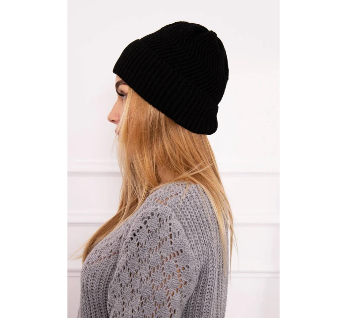 Tenká čepice Oliwia model 18750351 černá - K-Fashion Tenká čepice Oliwia model 18750351 černá - K-Fashion