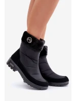 Damskie Modne Ocieplane Śniegowce Progress PROGJ-21-13 Czarne Damskie Modne Ocieplane Śniegowce Progress PROGJ-21-13 Czarne