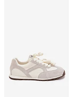 Semišové Dámské Tenisky model 22073044 Šedé - VINCEZA