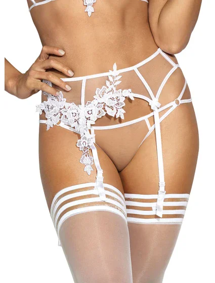 Podväzkový pás V-8852 biely - Axami Podväzkový pás V-8852 biely - Axami