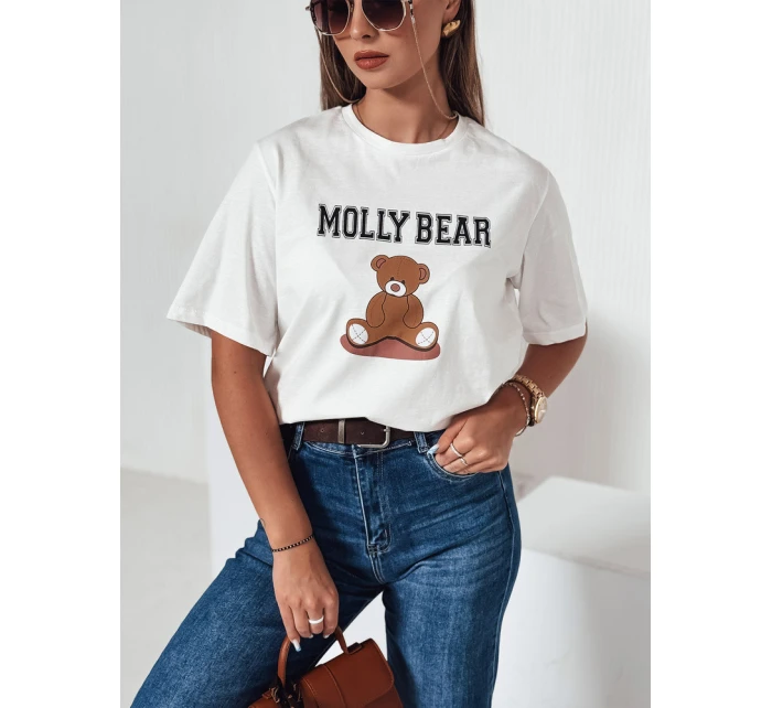 Dámske tričko MOLBER ecru FashionStreet RY2571