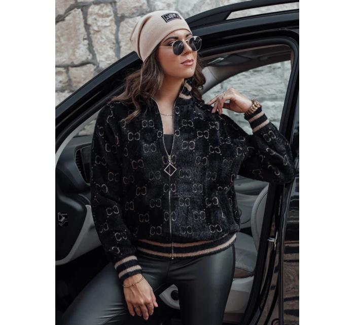 Dámská alpaka rozepínací bunda černá Dstreet model 21980937 - FashionStreet