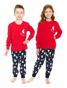 Dievčenské pyžamo 5264 červené - Doctornap