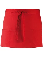 PR 155 Krátká zástěra do pasu s kapsou "Colours" model 22468545 red - Premier PR 155 Krátká zástěra do pasu s kapsou "Colours" model 22468545 red - Premier