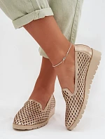 Dámské síťované polobotky Zlaté Flariette
