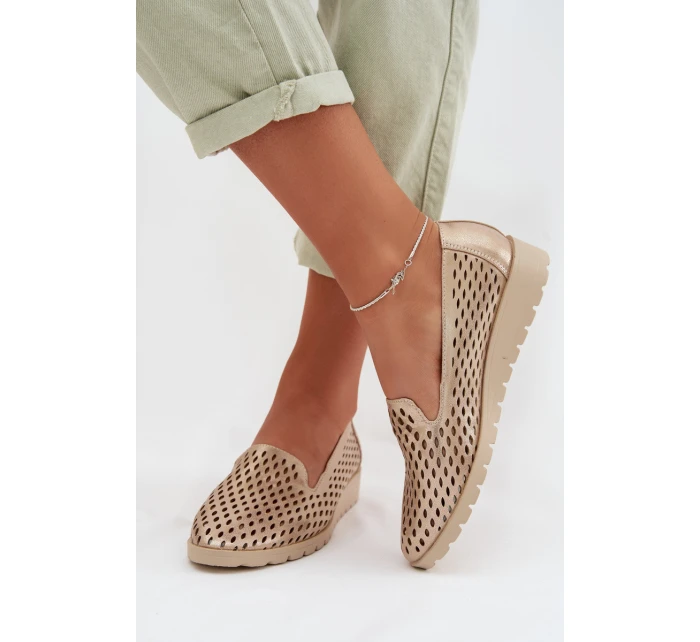 Dámské síťované polobotky Zlaté model 22027646 - Boto