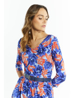 Monnari Maxi šaty so vzorom a opaskom Multi Blue
