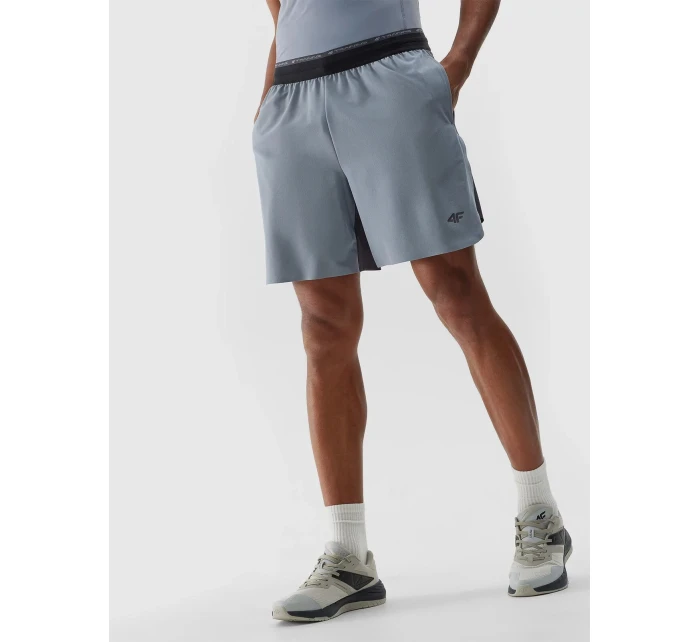 Pánské sportovní rychleschnoucí šortky 4F - šedé