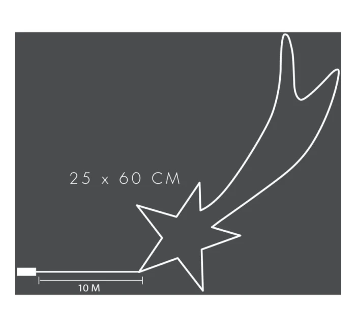 DEKORATÍVNE ZÁVESNÉ SVETLO COMET 35 LED RGB USB