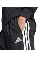 Pánske nohavice adidas Essentials Stanford s 3 prúžkami a otvoreným lemom Black JC8491