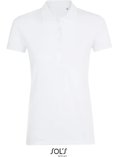 SOL'S Phoenix Women Dámske elastické polo tričko z piké 25.1709 biele