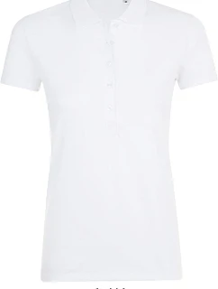 SOL'S Phoenix Women Dámske elastické polo tričko z piké 25.1709 biele