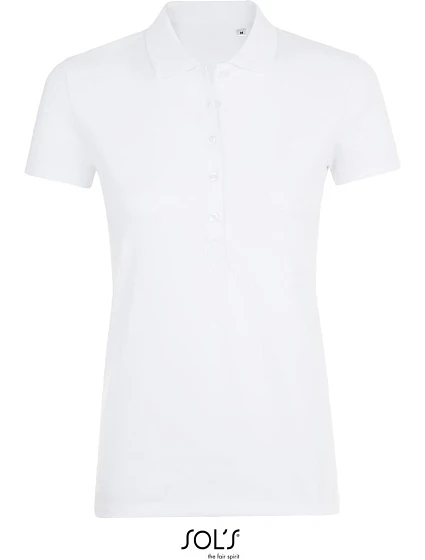 SOL'S Phoenix Women Dámske elastické polo tričko z piké 25.1709 biele SOL'S Phoenix Women Dámske elastické polo tričko z piké 25.1709 biele