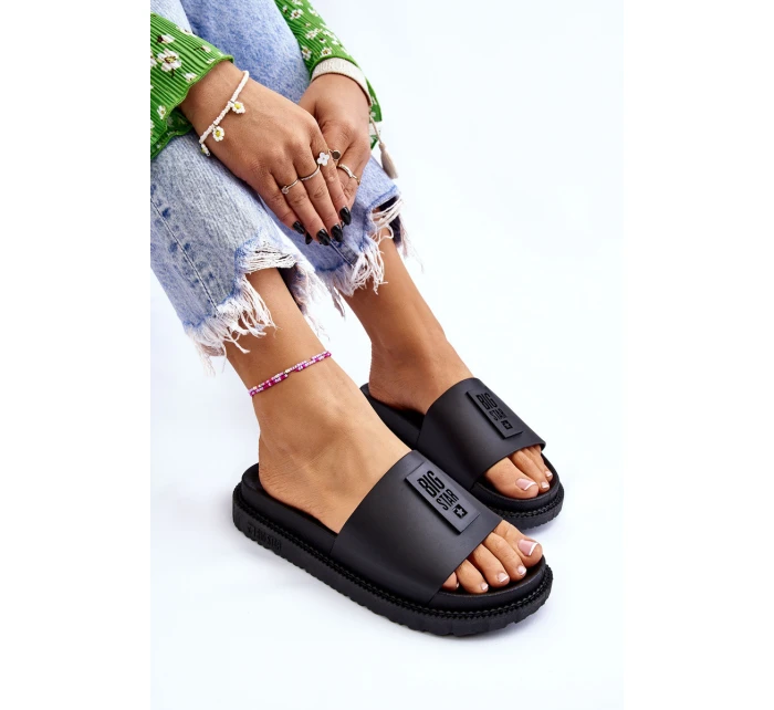 Damskie Klapki Big Star LL274429 Czarne