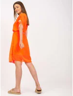 Šaty DHJ SK 1508.12 fluo oranžová