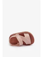 Detské sandále na suchý zips Voňavé ZAXY Svetloružové