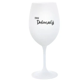 PAN DOKONALÝ - bílá  sklenice na víno 350 ml