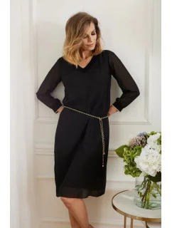 Dámské večerní šaty model 19382726 černé - La Aurora