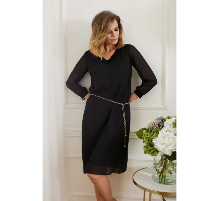 Dámské večerní šaty model 19382726 černé - La Aurora