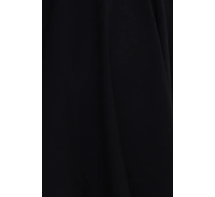 575-1 Jedinečné šaty s dlhším chrbtom - ČIERNE 575-1 Jedinečné šaty s dlhším chrbtom - ČIERNE