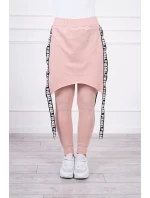 Nohavice/oblek s nápisom selfie tmavo púdrovo ružové Nohavice/oblek s nápisom selfie tmavo púdrovo ružové